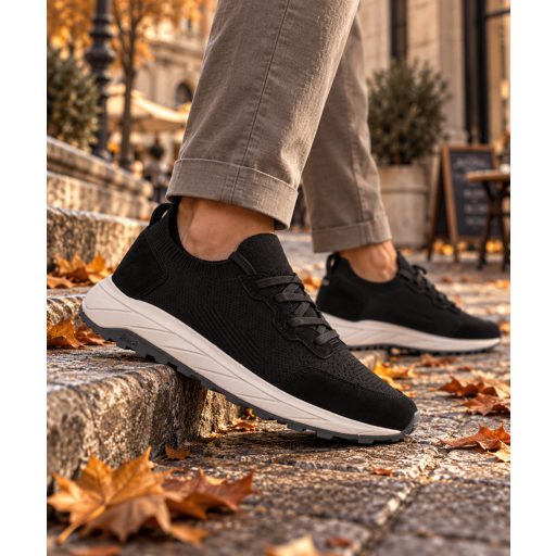 Fabiano Ricci U2540 fekete férfi sneaker Vibram talppal